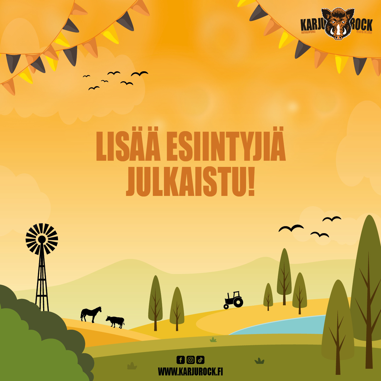 Karjurock-viikonloppu täydentyy upeilla esiintyjillä!